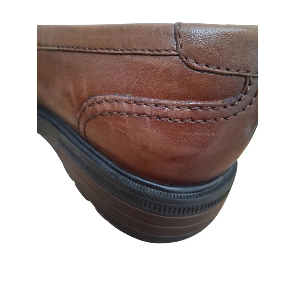 Florsheim Comfortech Shoes Mens Size 8 M Leather Slip-On Memory Foam Office Work